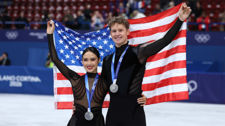Cute Couple Madison Chock and Evan Bates’ 2026 Olympic careers came to a silver finale.